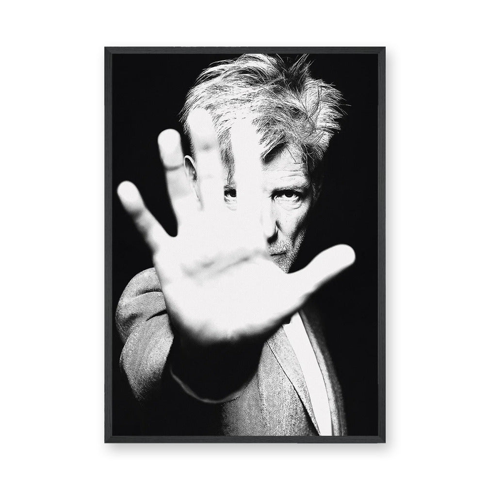 David Lynch Portrait Modern Wall Art Poster – Black and White Hand Study