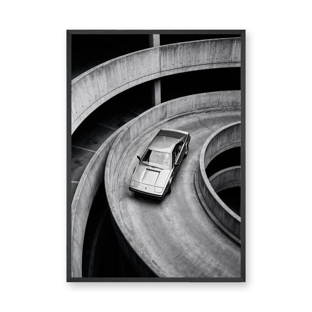 Lamborghini Jalpa Modern Wall Decor – Spiral Parking Ramp Photo