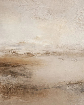 Neutral Abstract Landscape Minimalist Wall Decor – Soft Beige Nature Print