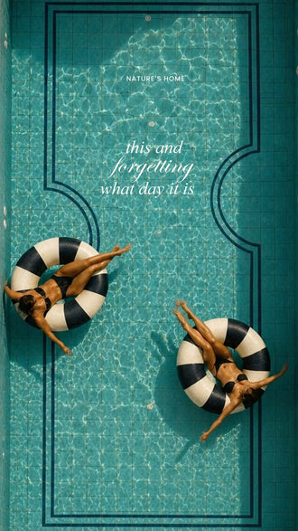 Pool Quote Photography Modern Wall Art Print – Turquoise Coastal Typography