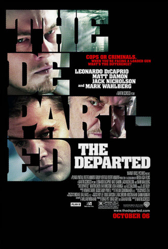 The Departed Movie Typography Wall Art Print – Dark Cast Portrait Print