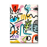 Abstract Art Eclectic Wall Art Poster – Colorful Painterly Doodles