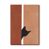 Abstract Art Minimalist Wall Art Poster – Terracotta Tan Modern Print