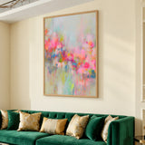 Abstract Art Modern Wall Art Poster – Colorful Pastel Drip Print