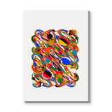 Abstract Art Modern Wall Art Print – Colorful Swirl Tangle Print