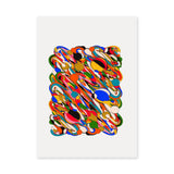 Abstract Art Modern Wall Art Print – Colorful Swirl Tangle Print