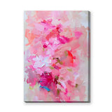 Abstract Art Modern Wall Decor – Pink Layered Brushstroke Print