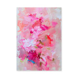 Abstract Art Modern Wall Decor – Pink Layered Brushstroke Print
