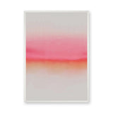 Abstract Gradient Modern Wall Decor – Soft Pink and Orange Horizon