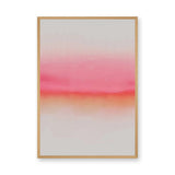 Abstract Gradient Modern Wall Decor – Soft Pink and Orange Horizon