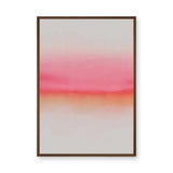 Abstract Gradient Modern Wall Decor – Soft Pink and Orange Horizon