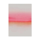 Abstract Gradient Modern Wall Decor – Soft Pink and Orange Horizon