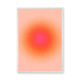 Abstract Modern Minimalist Wall Decor – Orange Pink Gradient Glow