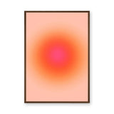 Abstract Modern Minimalist Wall Decor – Orange Pink Gradient Glow