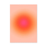 Abstract Modern Minimalist Wall Decor – Orange Pink Gradient Glow