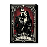 Addams Lovers Tarot Vintage Wall Art Poster – Gothic Couple Card Print