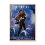 Aliens Movie Poster Retro Wall Decor – Ripley and Newt Sci Fi Print