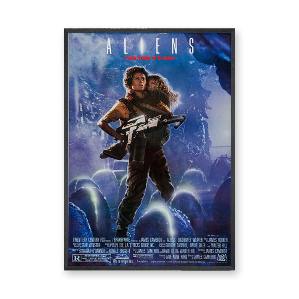 Aliens Movie Poster Retro Wall Decor – Ripley and Newt Sci Fi Print
