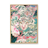 Animals Maximalist Wall Art Print – Japanese Fantasy Garden Scene