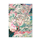 Animals Maximalist Wall Art Print – Japanese Fantasy Garden Scene