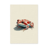 Animals Modern Minimalist Wall Art Print – Red Spotted Frog Illustration