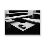 Aston Martin DB5 Modern Wall Art Print – Black-and-White Architectural Car Print