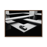 Aston Martin DB5 Modern Wall Art Print – Black-and-White Architectural Car Print