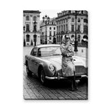 Aston Martin Fashion Photography Vintage Wall Art Poster – European City Scene