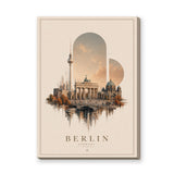 Berlin Cityscape Vintage Wall Art Print – Germany Travel Poster Print