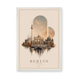 Berlin Cityscape Vintage Wall Art Print – Germany Travel Poster Print