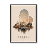 Berlin Cityscape Vintage Wall Art Print – Germany Travel Poster Print