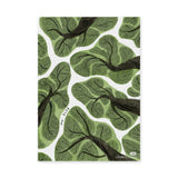Botanical Modern Wall Art Poster – Green Tree Canopy Watercolor Print