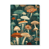 Botanical Vintage Boho Wall Art Poster – Whimsical Mushroom Forest