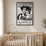 Casablanca Movie Vintage Wall Art Poster – Black and White Film Print