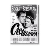 Casablanca Movie Vintage Wall Art Poster – Black and White Film Print