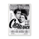 Casablanca Movie Vintage Wall Art Poster – Black and White Film Print