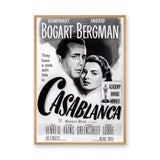 Casablanca Movie Vintage Wall Art Poster – Black and White Film Print