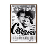 Casablanca Movie Vintage Wall Art Poster – Black and White Film Print