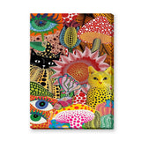 Cats and Florals Maximalist Wall Art Print – Polka Dot Collage Print