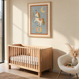 Circus Horse Nursery Wall Art Poster – Moon and Stars Kids Print