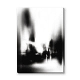 Cityscape Abstract Wall Art Print – Blurred Black and White Street Scene