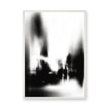 Cityscape Abstract Wall Art Print – Blurred Black and White Street Scene