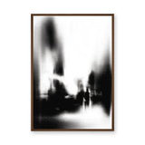 Cityscape Abstract Wall Art Print – Blurred Black and White Street Scene