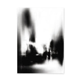 Cityscape Abstract Wall Art Print – Blurred Black and White Street Scene