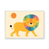 Colorful Lion Kids Wall Art Print – Cheerful Nursery Animal Print