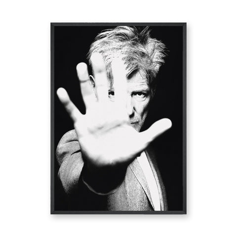 David Lynch Portrait Modern Wall Art Poster – Black and White Hand Study