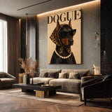 Dogue Stylish Doberman Typography Wall Art Poster – Fashion Dog Print