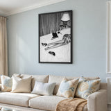 Fashion Photography Modern Wall Decor – Black and White Boudoir Scene