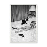 Fashion Photography Modern Wall Decor – Black and White Boudoir Scene
