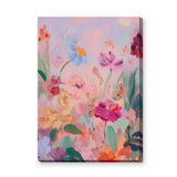 Floral Abstract Wall Art Poster – Soft Pastel Botanical Garden Print